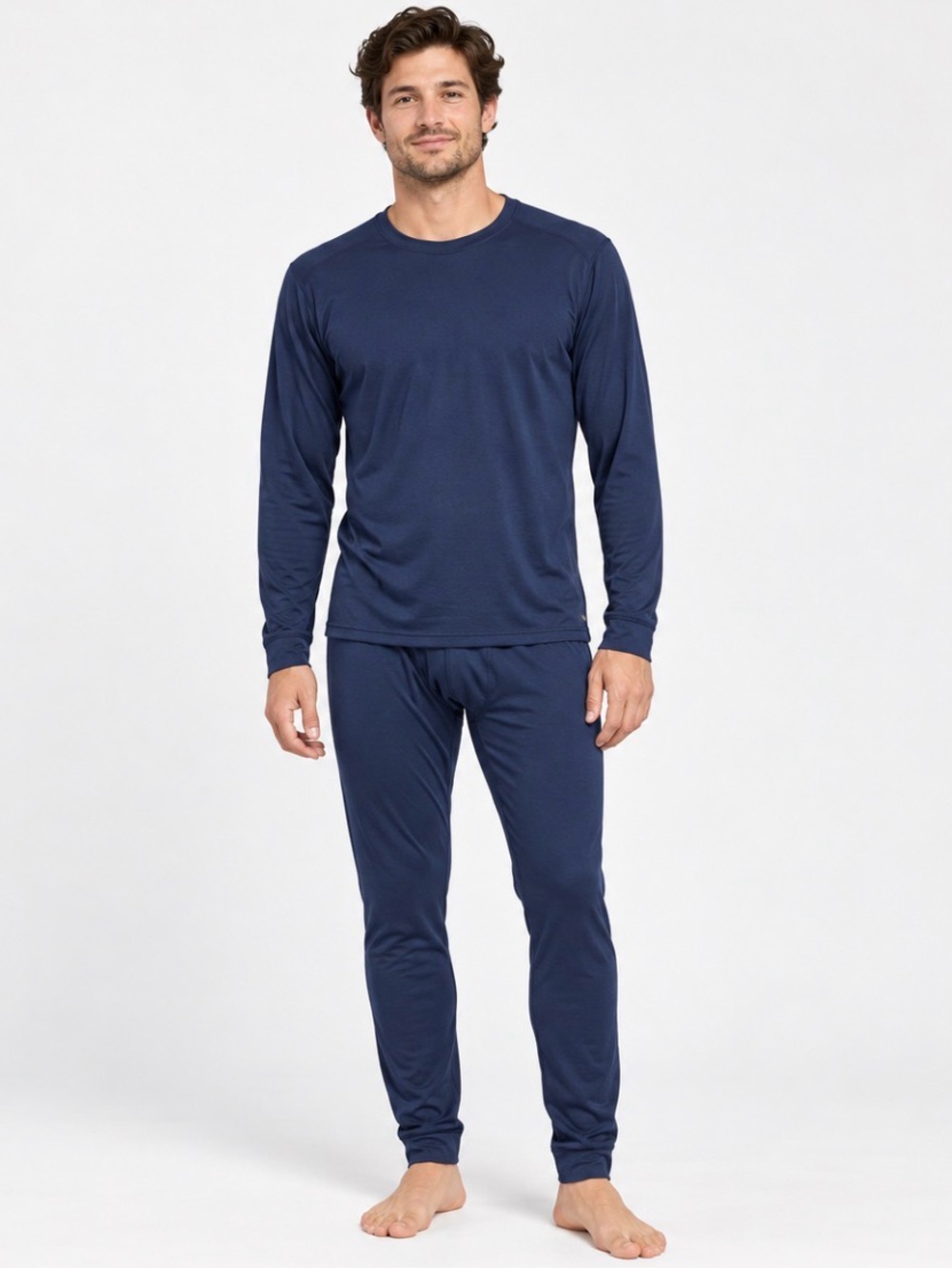 Patagonia Capilene Base Layer Thermal Set Shirt Pants Navy Large